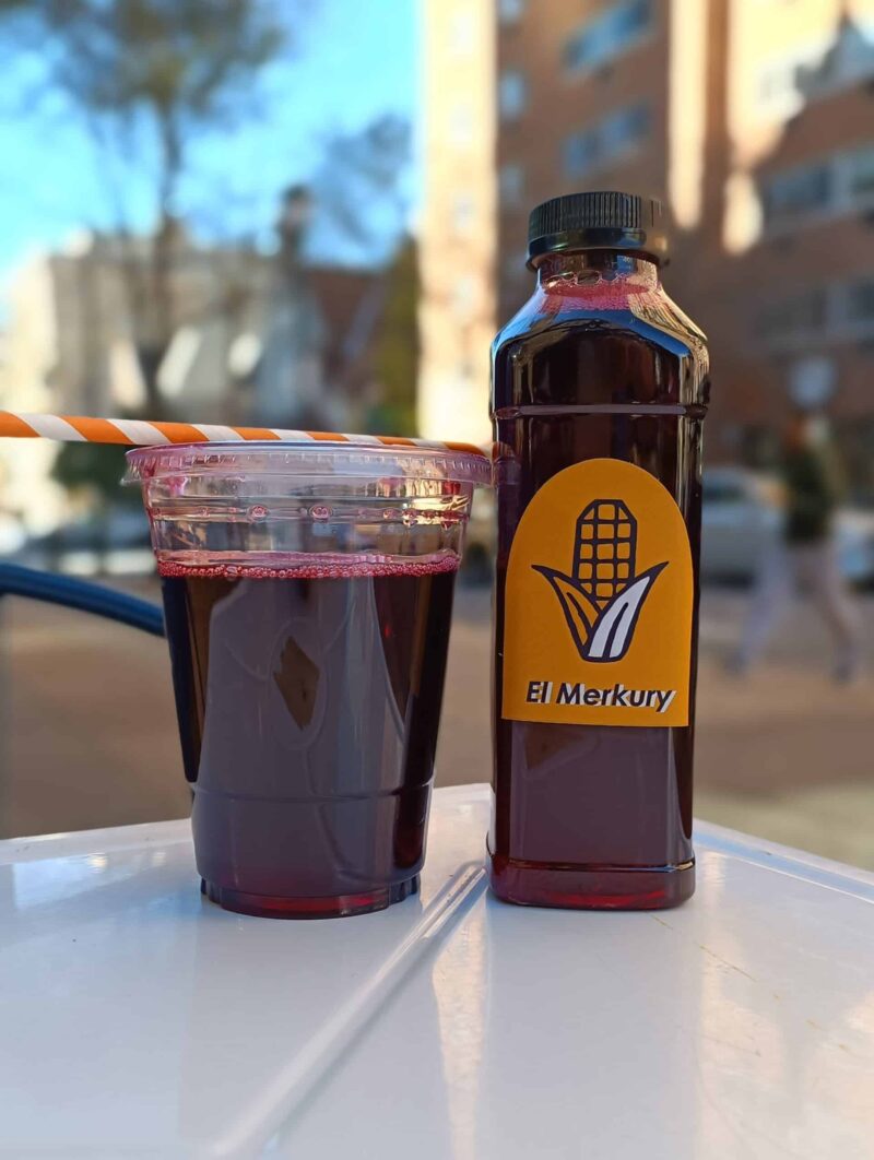 Selection of our house made aguas frescas, showcasing our hibiscus aguas frescas.